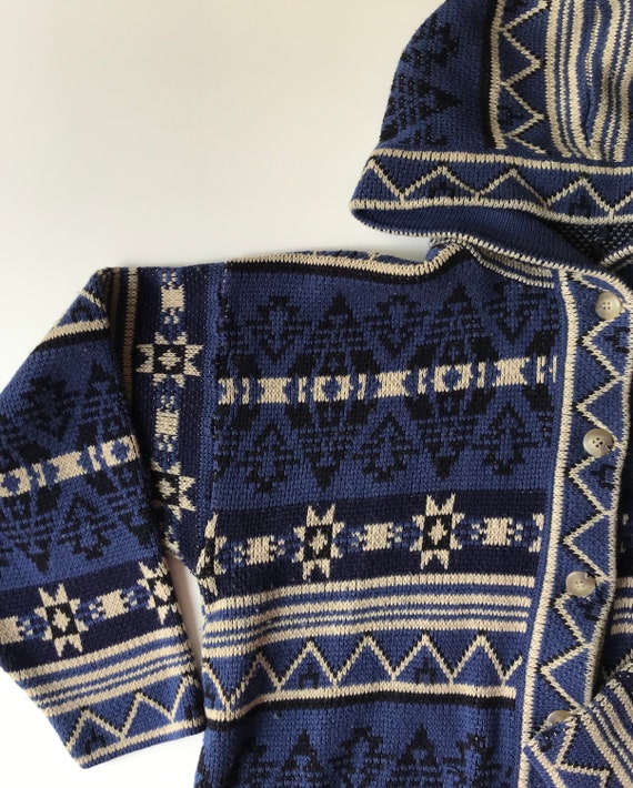 Southwestern Aztec Sweater - Blue and White! - Ho… - image 3