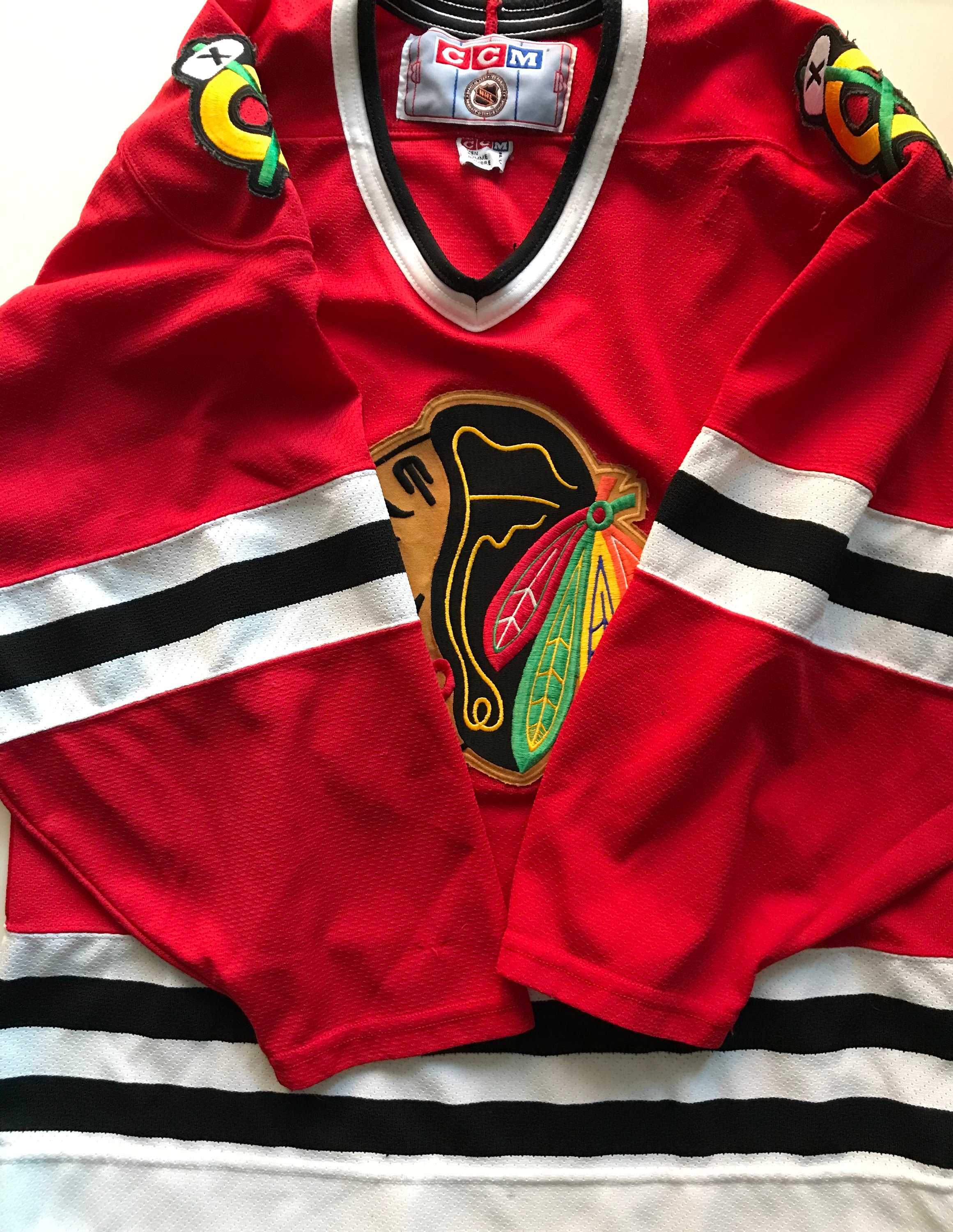 Chicago Blackhawks Jersey / Vintage / NHL Hockey / CCM / Hawks -   Singapore