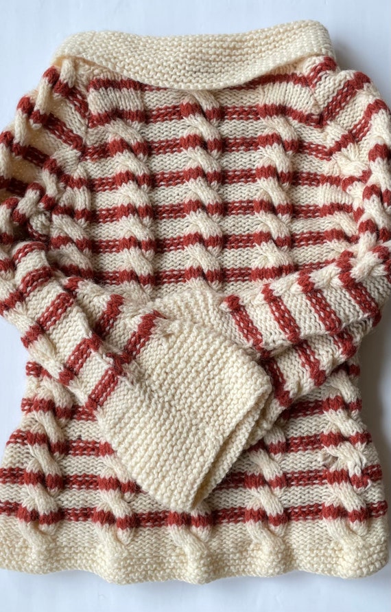 Fisherman Knit Sweater - Italy! -  Yummy & Toasty… - image 4