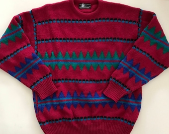 Southwestern Pendleton Sweater - USA Made - LOVE the colors!
