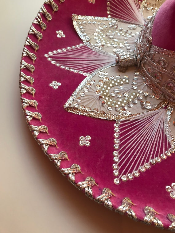Hot Pink Mexican Sombrero Hat - Fusia Pink! - Stu… - image 5