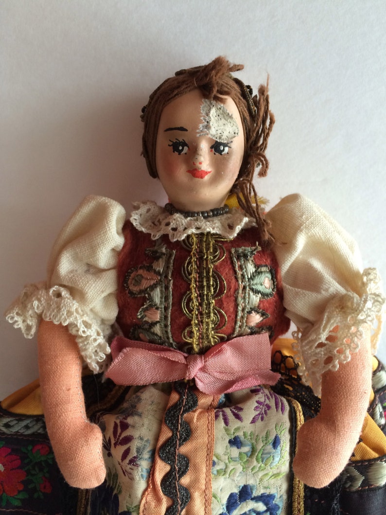 Vintage European Doll Hungary Enchanting Rich Handmade Etsy