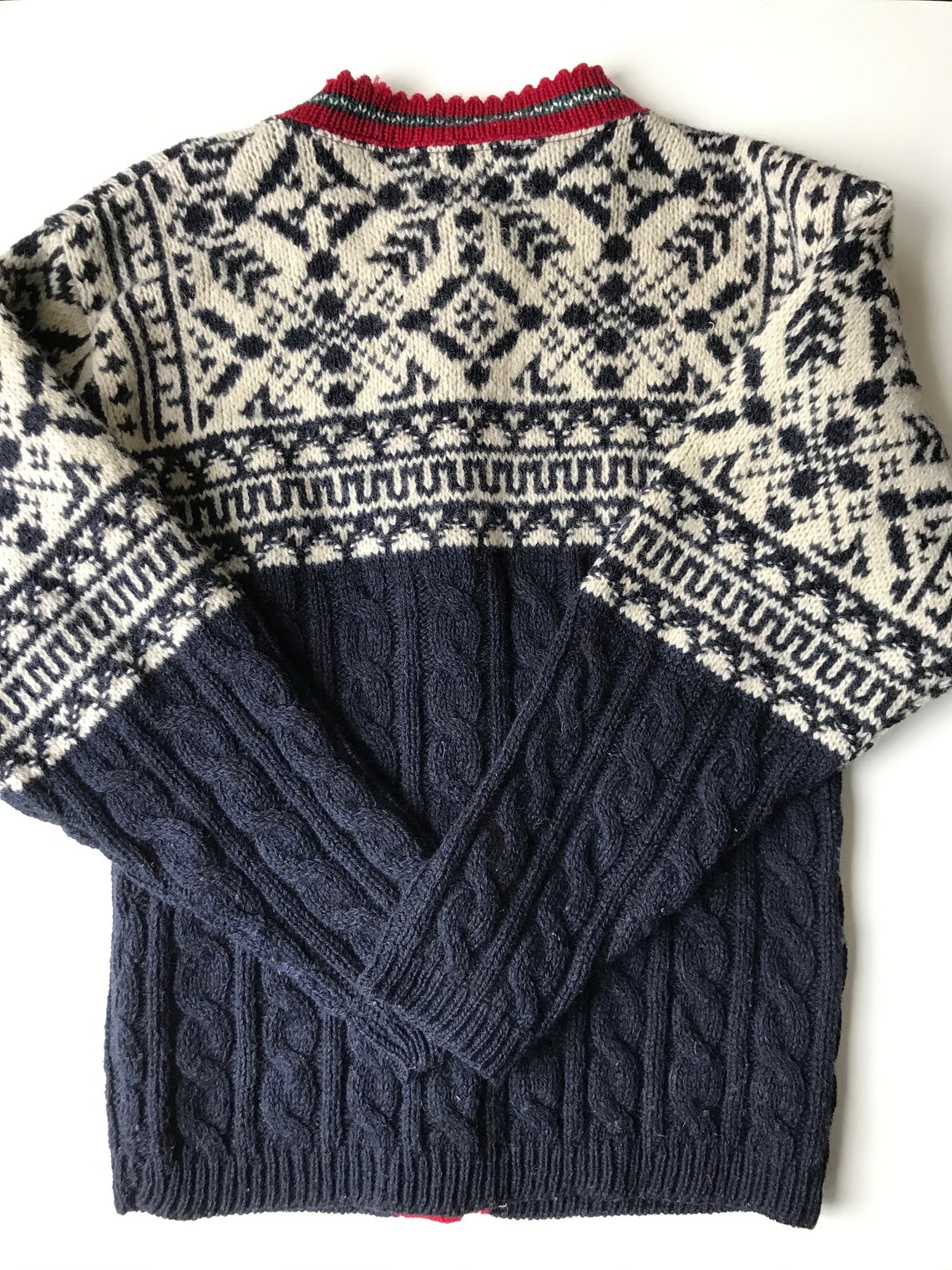 Vintage Scandinavian Sweater Nordic Folk Pattern Style | Etsy
