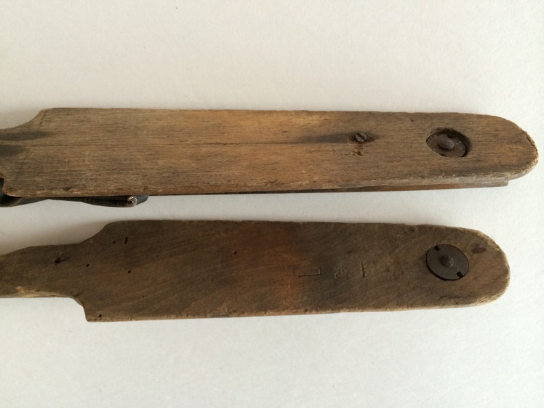 Antique Ice Skates Rustic European Strap on Skate Blades Etsy