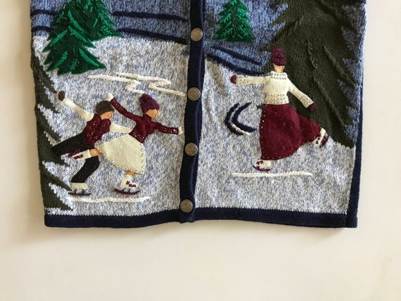 Christmas Skating Sweater - Enchanting Boy and Gir