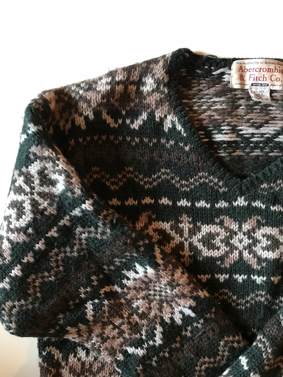 abercrombie and fitch fair isle sweater