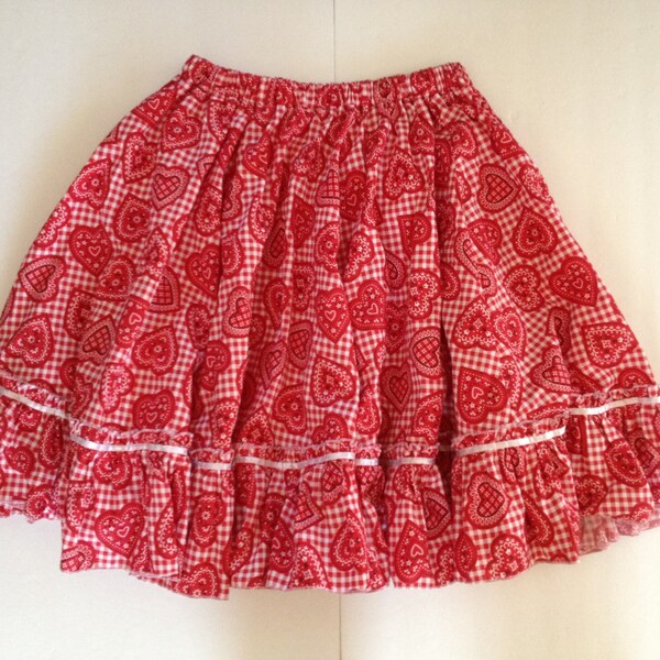 Bandana Print Pleated Skirt