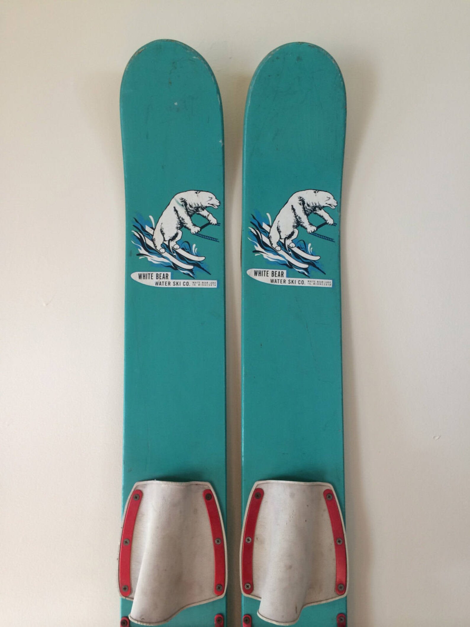 Vintage Water Skis White Bear Water Ski Company Amazing Etsy