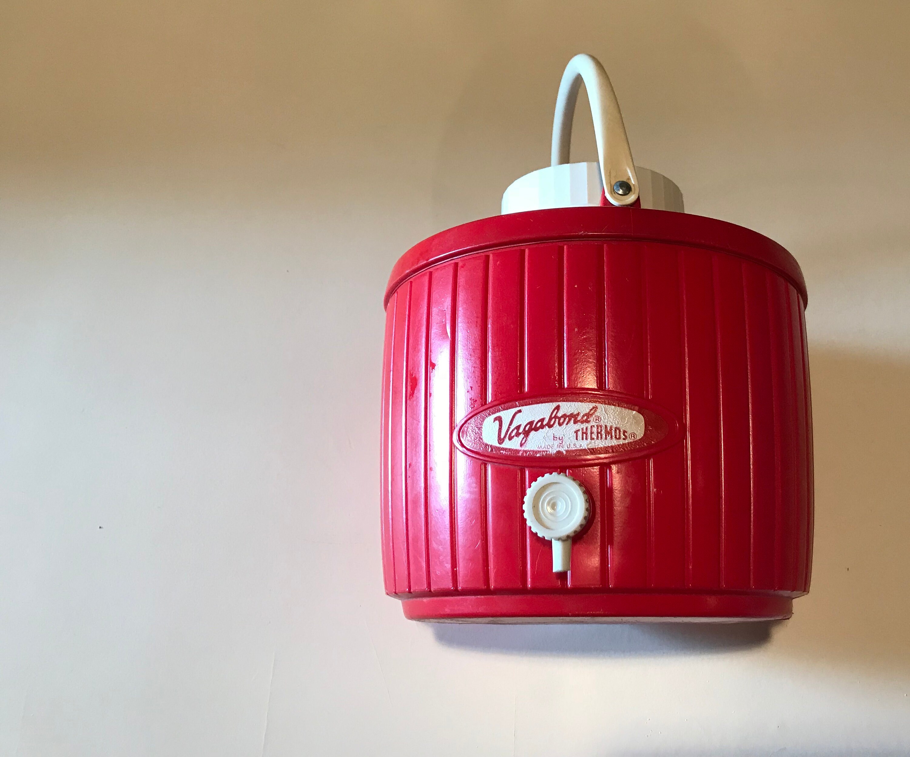 Red Picnic Cooler Vintage Vagabond Thermos in Retro Red and Etsy