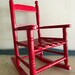 Red Rocking Chair for Kids Charming Small Old School - Etsy