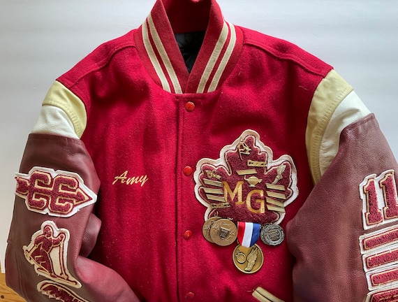 Varsity Letter Jacket - Amazing School Jacket in Wool and