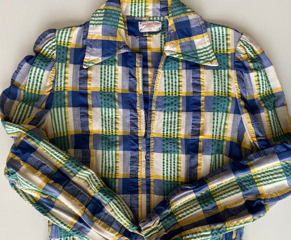 Woman's Madras Plaid Jacket in Charming Check - G… - image 4