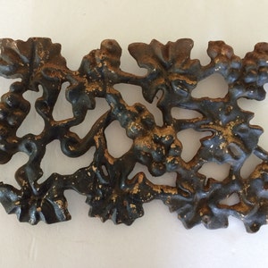 Iron Architectural Garden Piece / Wonderful Architectural Accent Piece / Grape & Leaf Pattern / Garden Cottage Decor