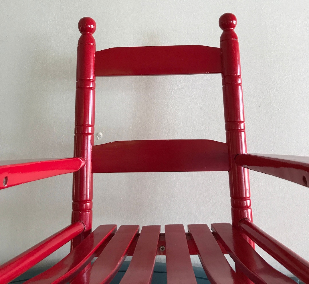 Red Rocking Chair - for Kids! - Charming Small Old School Decor ...