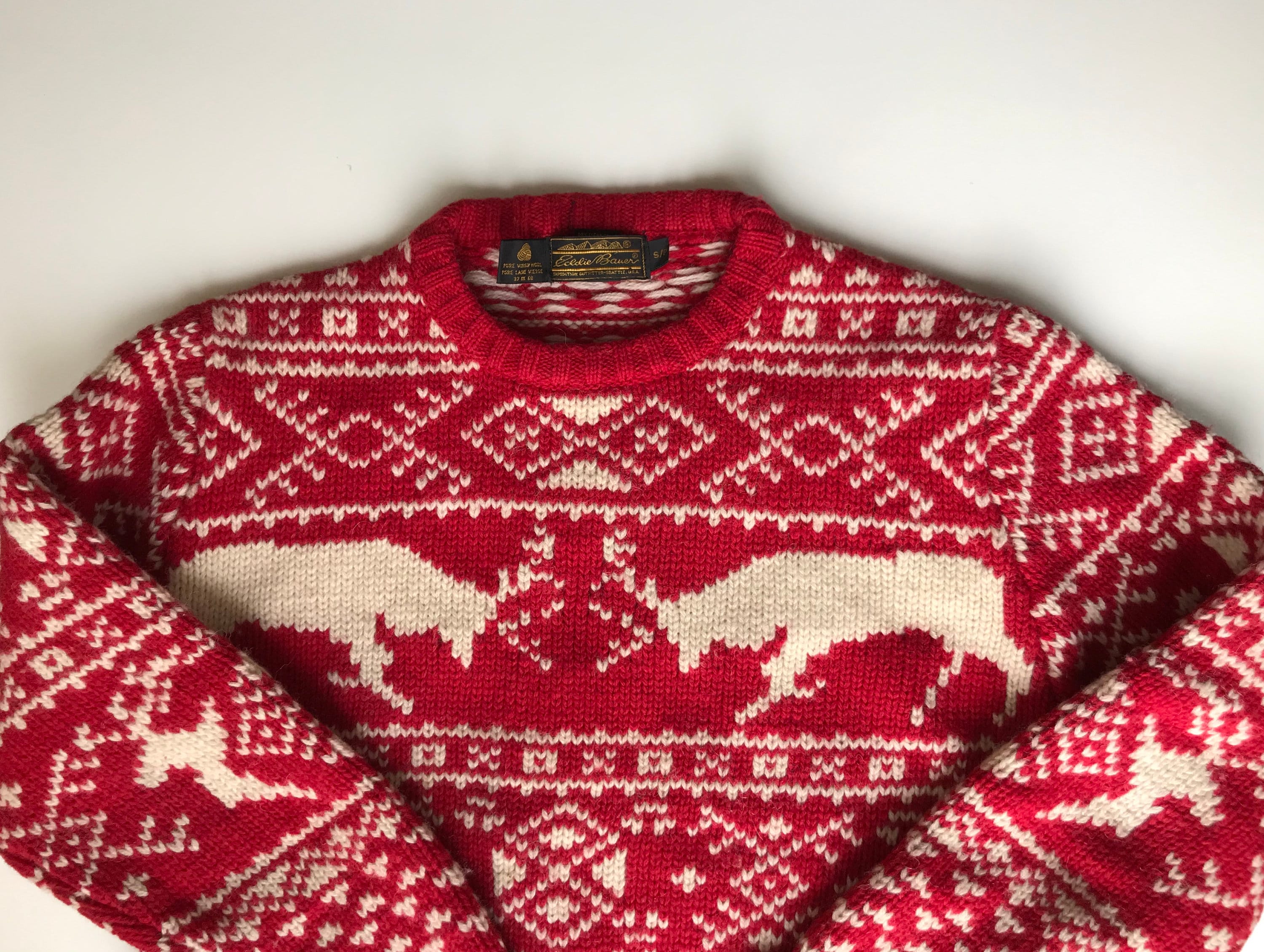 Vintage eddie bauer nordic sweater bg