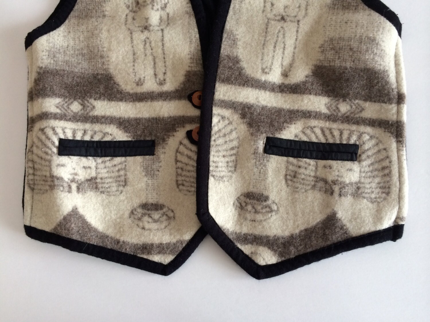 Ethnic Blanket Vest Wonderful Native Blanket Vest Rich Etsy