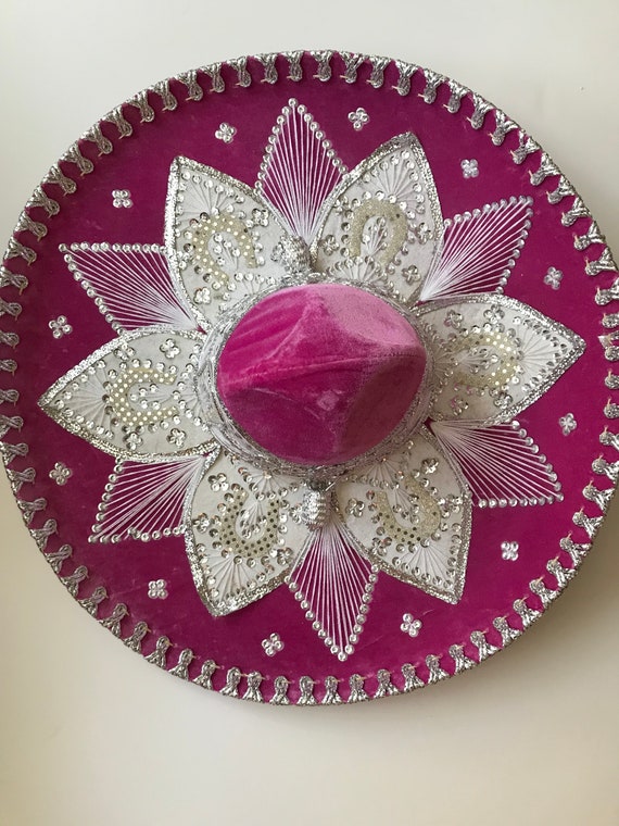 Hot Pink Mexican Sombrero Hat - Fusia Pink! - Stu… - image 6