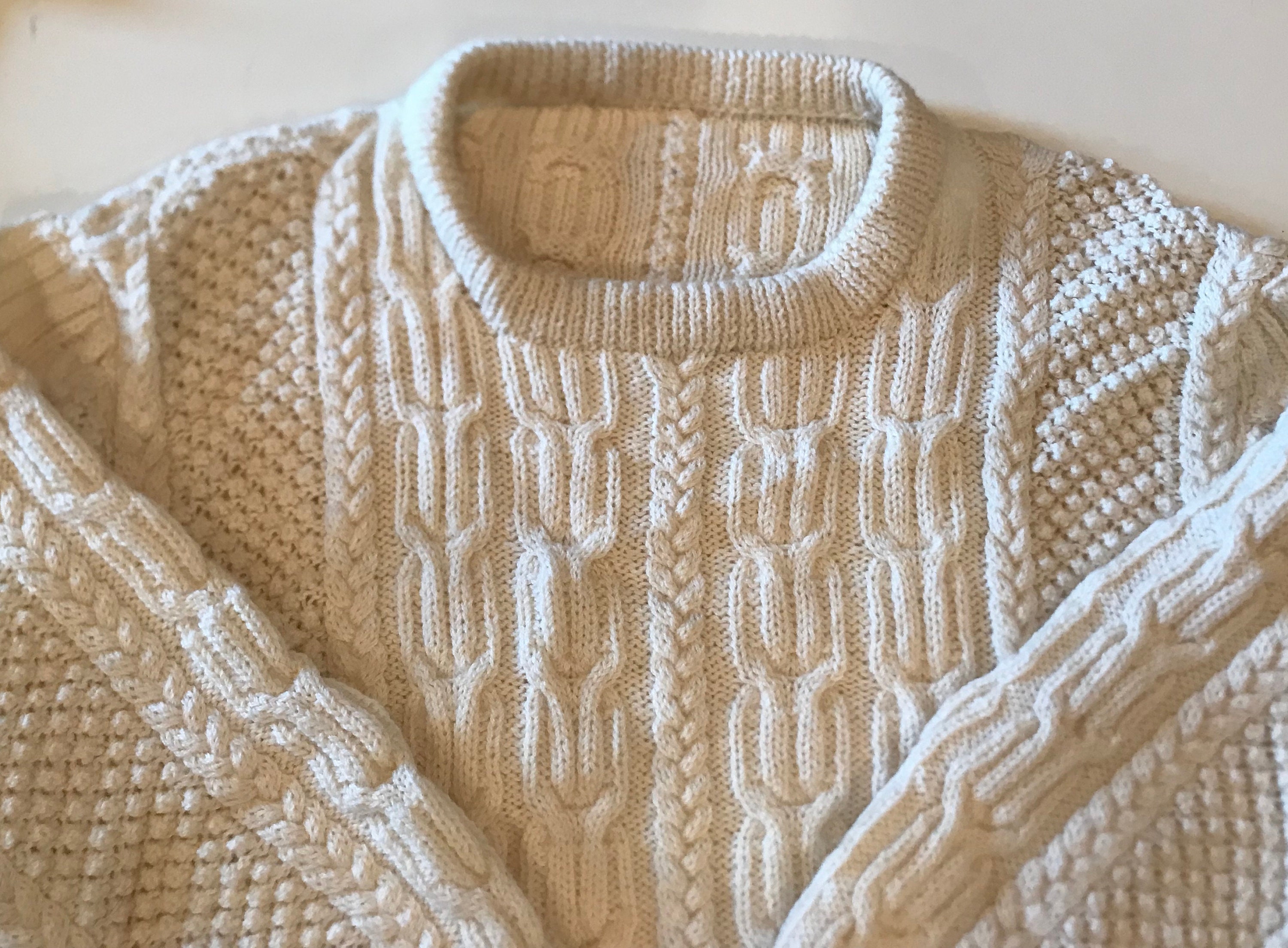 fisherman knit sweater mens