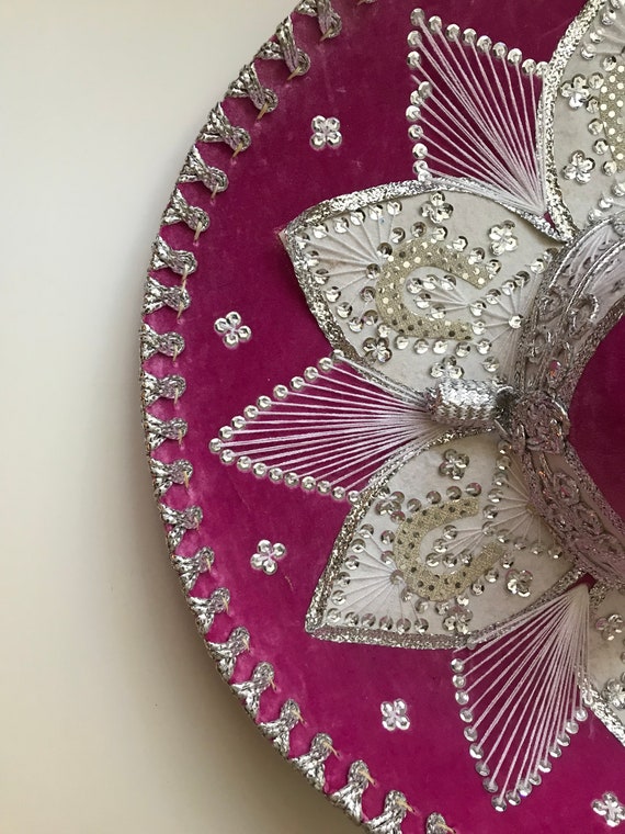 Hot Pink Mexican Sombrero Hat - Fusia Pink! - Stu… - image 4