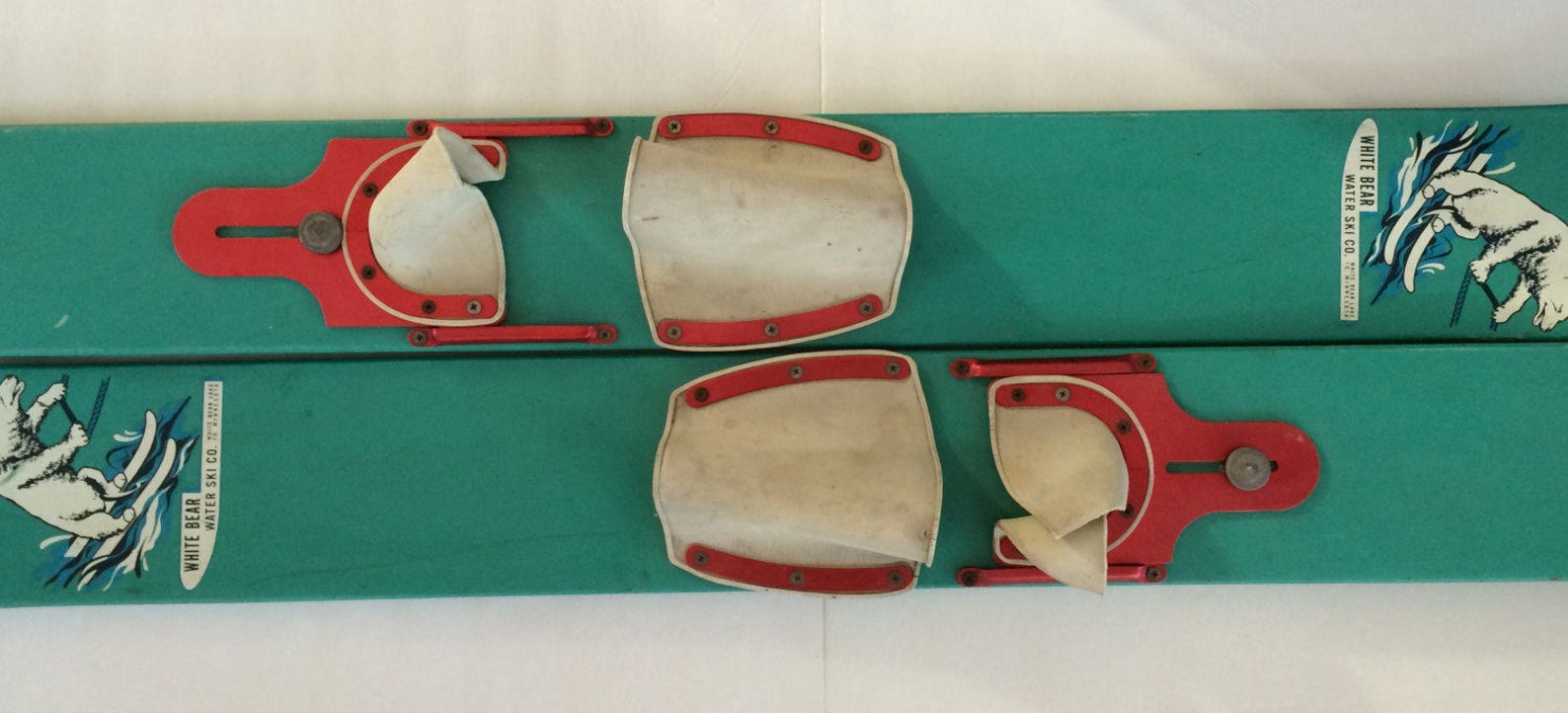 Vintage Water Skis White Bear Water Ski Company Amazing Etsy