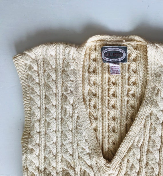 Irish Fisherman Sweater Vest Fantastic 