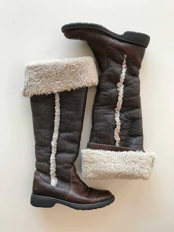 born winter boots with shearling