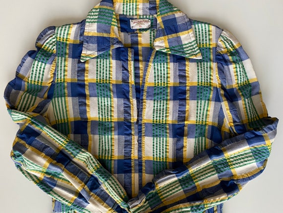 Woman's Madras Plaid Jacket in Charming Check - G… - image 1