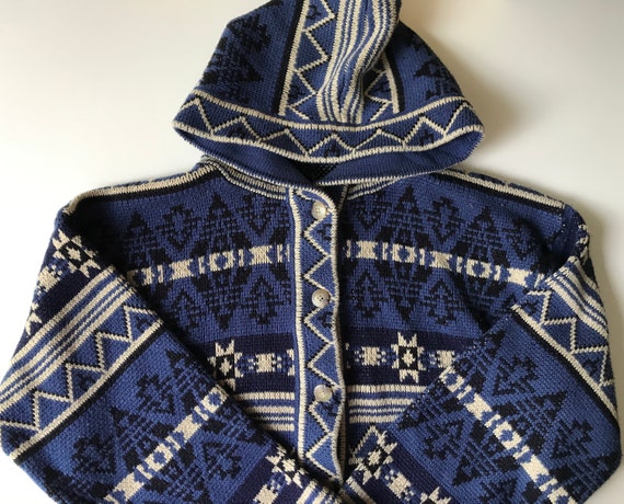 Southwestern Aztec Sweater - Blue and White! - Ho… - image 1