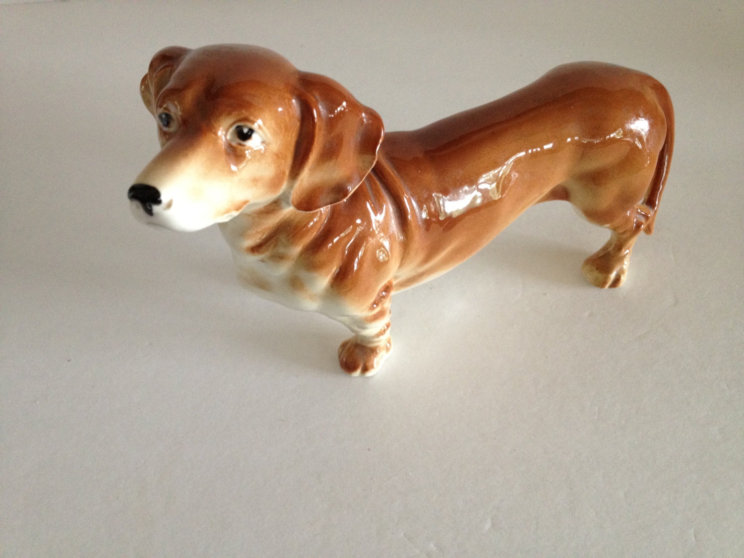 Dackel Hund Figur von China Keramik charmante Gesicht Hund Etsy