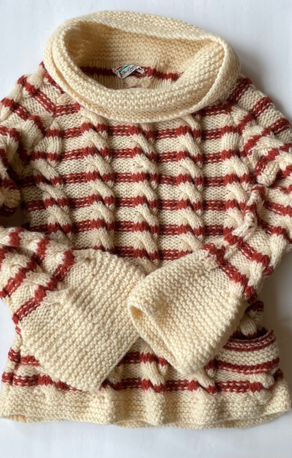 Fisherman Knit Sweater - Italy! -  Yummy & Toasty… - image 1