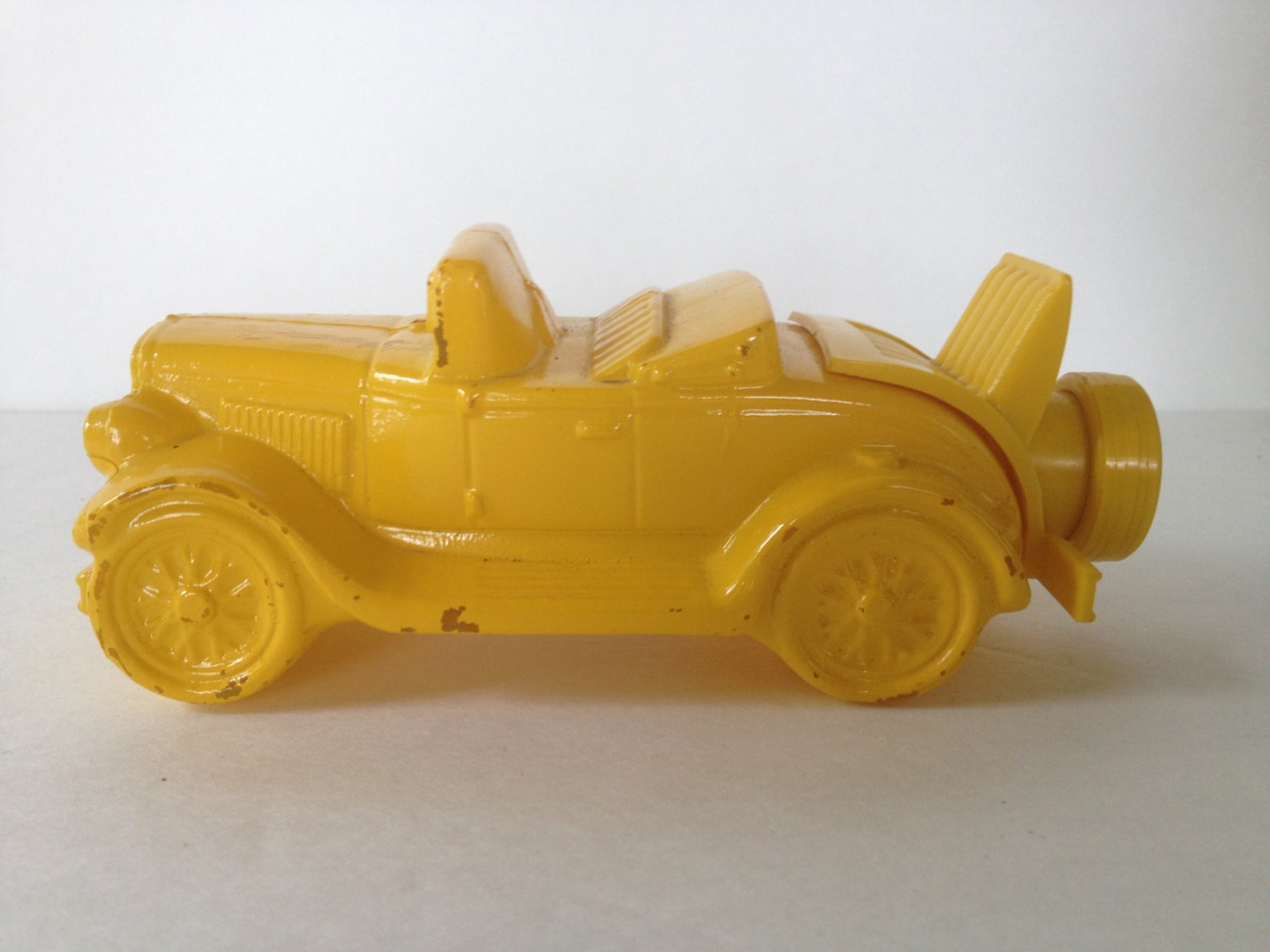 Avon Yellow Car Toy Convertible Charming Yellow Glass Etsy