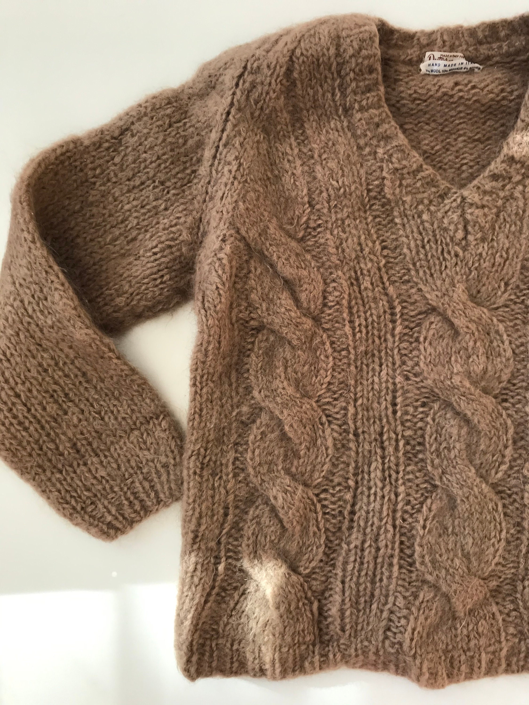 Mohair Sweater Italy Handmade Stunning 