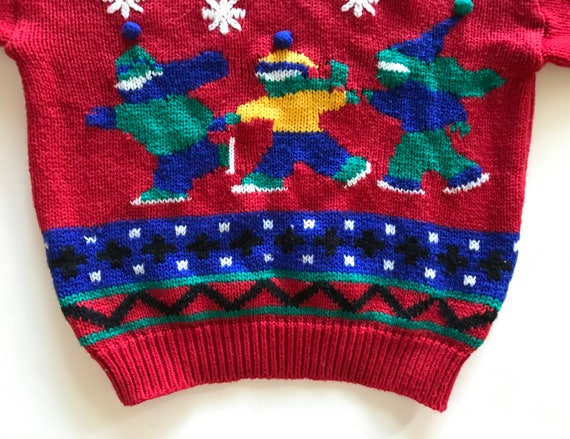 Ice Skating Sweater - Enchanting Children Ice Ska… - image 1