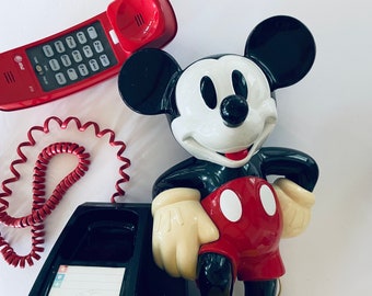 ヴィンテージ ミッキーマウス 電話 • 90年代ディズニー コレクターズ