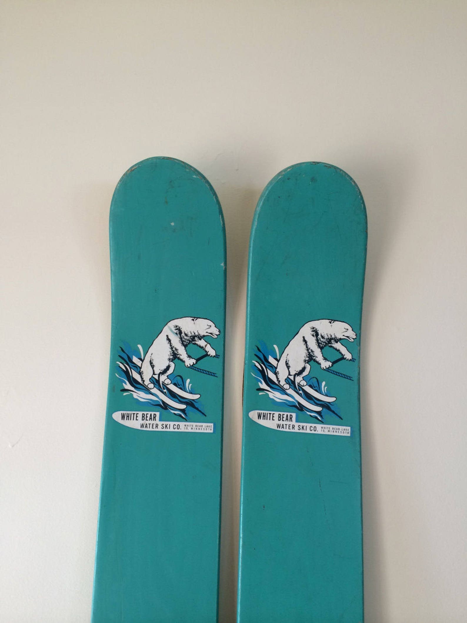 Vintage Water Skis White Bear Water Ski Company Amazing Etsy