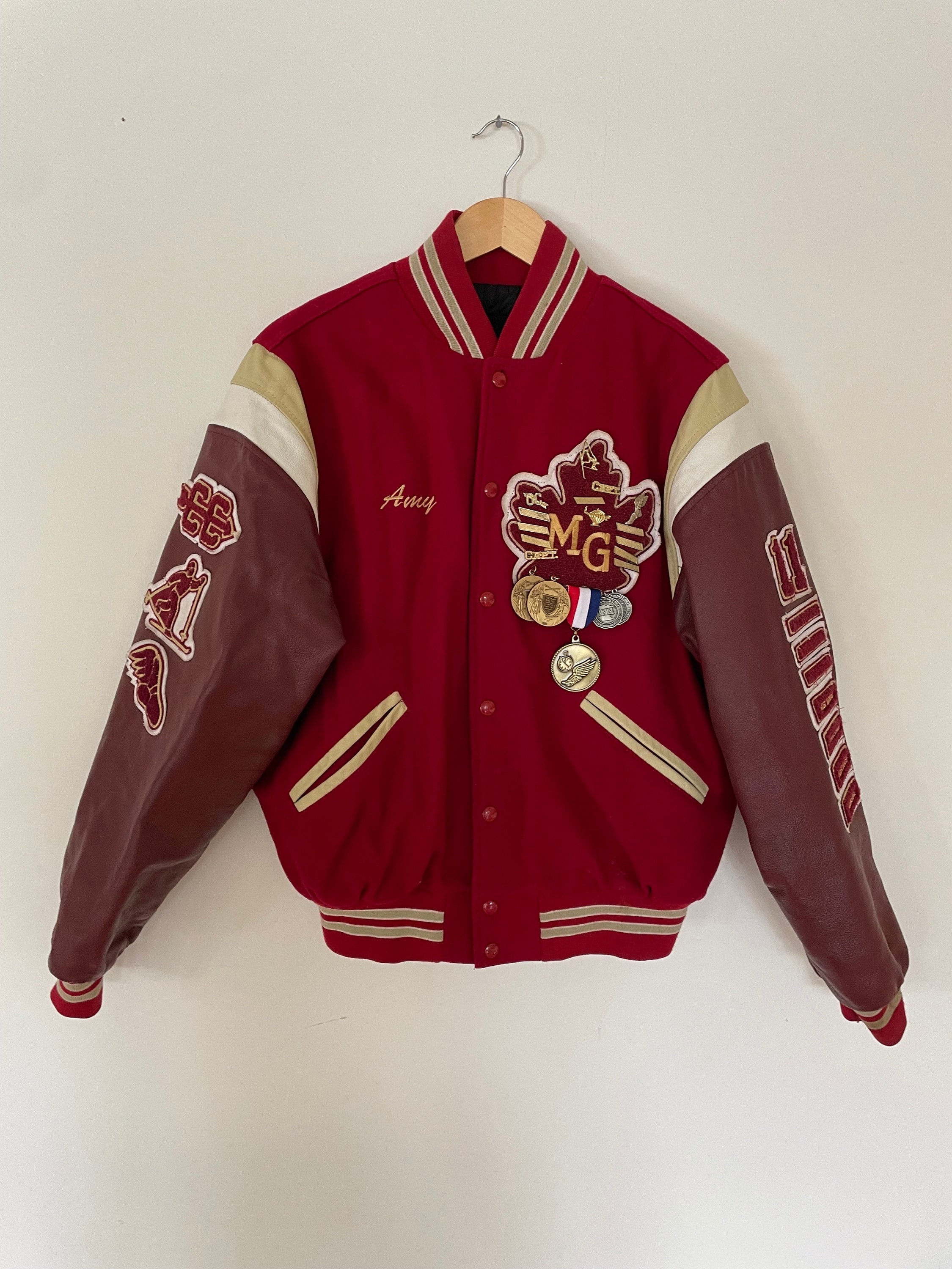 Varsity Letter Jacket - Amazing School Jacket in Wool and