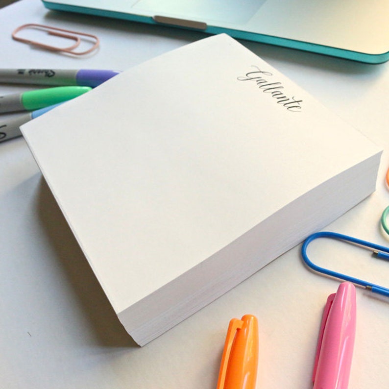 The Pad Thick Luxurious PERSONALIZED Notepad Etsy