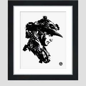 Individual hand screened prints of Donatello&#39;s &#39;David&#39;. No two prints are the same. One of a kind art gift.