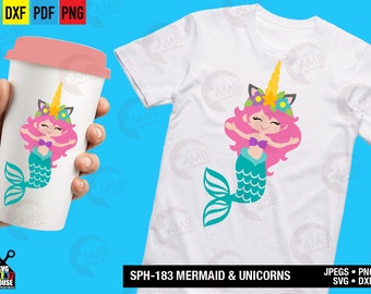 Download Mermaid Unicorn Svg Etsy 3D SVG Files Ideas | SVG, Paper Crafts, SVG File