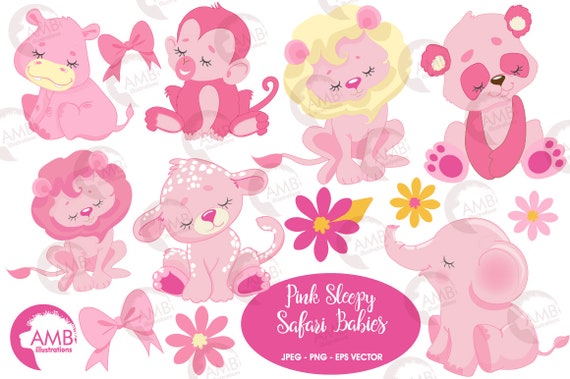Jungle Animals Clipart Sleepy Jungle Animal Babies Pink Baby Animals Baby Shower Clipart Commercial Use Amb 2629 By Ambillustrations Catch My Party Jungle Animals Clipart Sleepy Jungle Animal Babies Pink Baby Animals Baby Shower Clipart Commercial Use Amb 2629 By Ambillustrations Catch My Party