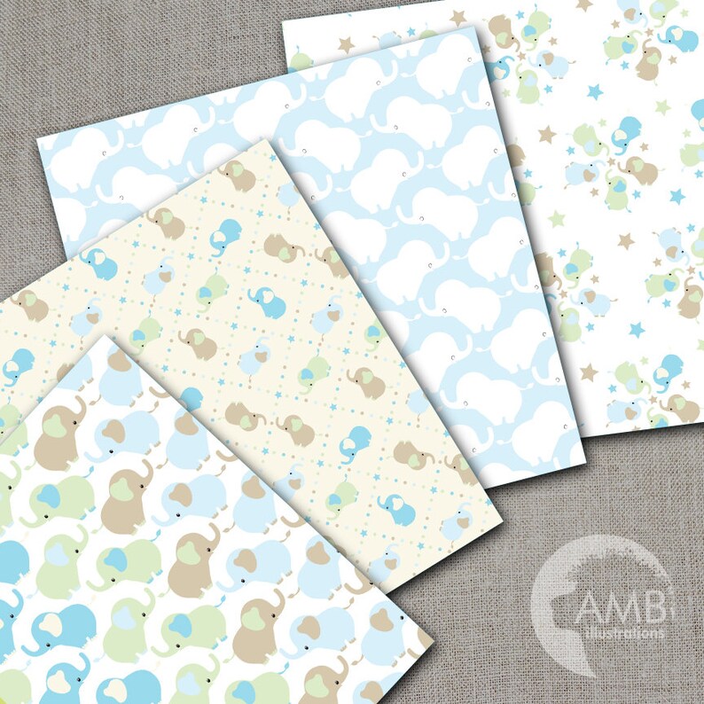 Nursery digital papers Baby papers Newborn papers Nursery Etsy