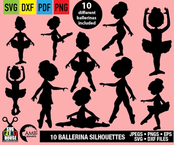 Download Ballerina Svg Svg Files Cute Ballet Dancers Favorite Ballerina Cricut Cut Files Instant Download Commercial Use Sph 133 By Ambillustrations Catch My Party
