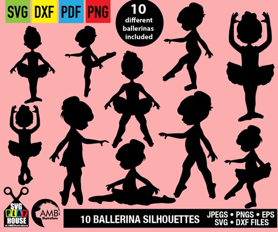 Download Ballerina Svg Svg Files Cute Ballet Dancers Favorite Ballerina Cricut Cut Files Instant Download Commercial Use Sph 133 By Ambillustrations Catch My Party