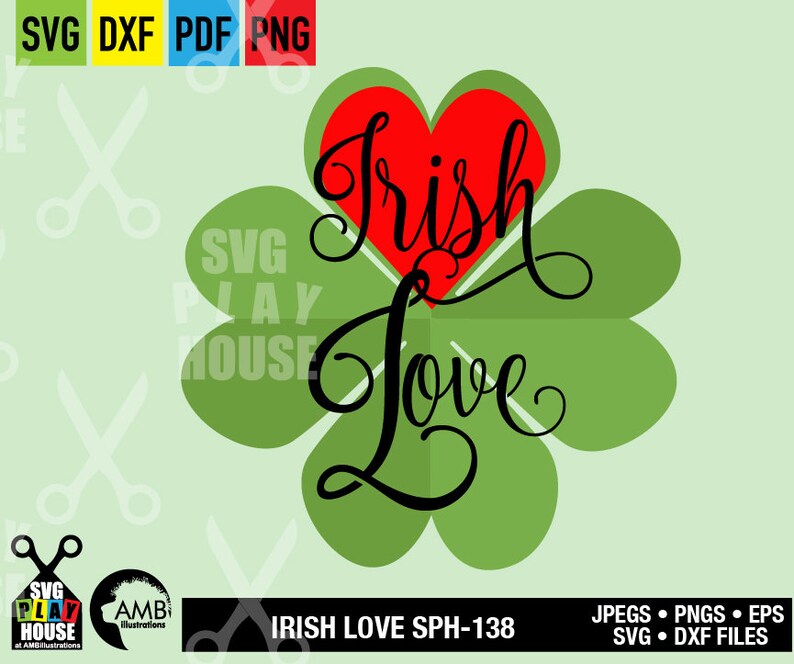 Download Cricut Cut Files Saint Patrick S Day Svg Commercial Use Sph 138 Irish Love Svg Svg Files Shamrock Svg Instant Download Clip Art Art Collectibles Sultraline Id