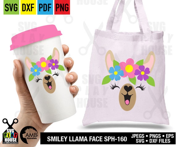Download Llama Svg Llama Face Llama Head Svg Happy Llama Face Svg Svg Files Llama Svg Cricut Cut Files Dxf Png Svg Iron On Sph 160 By Ambillustrations Catch My Party