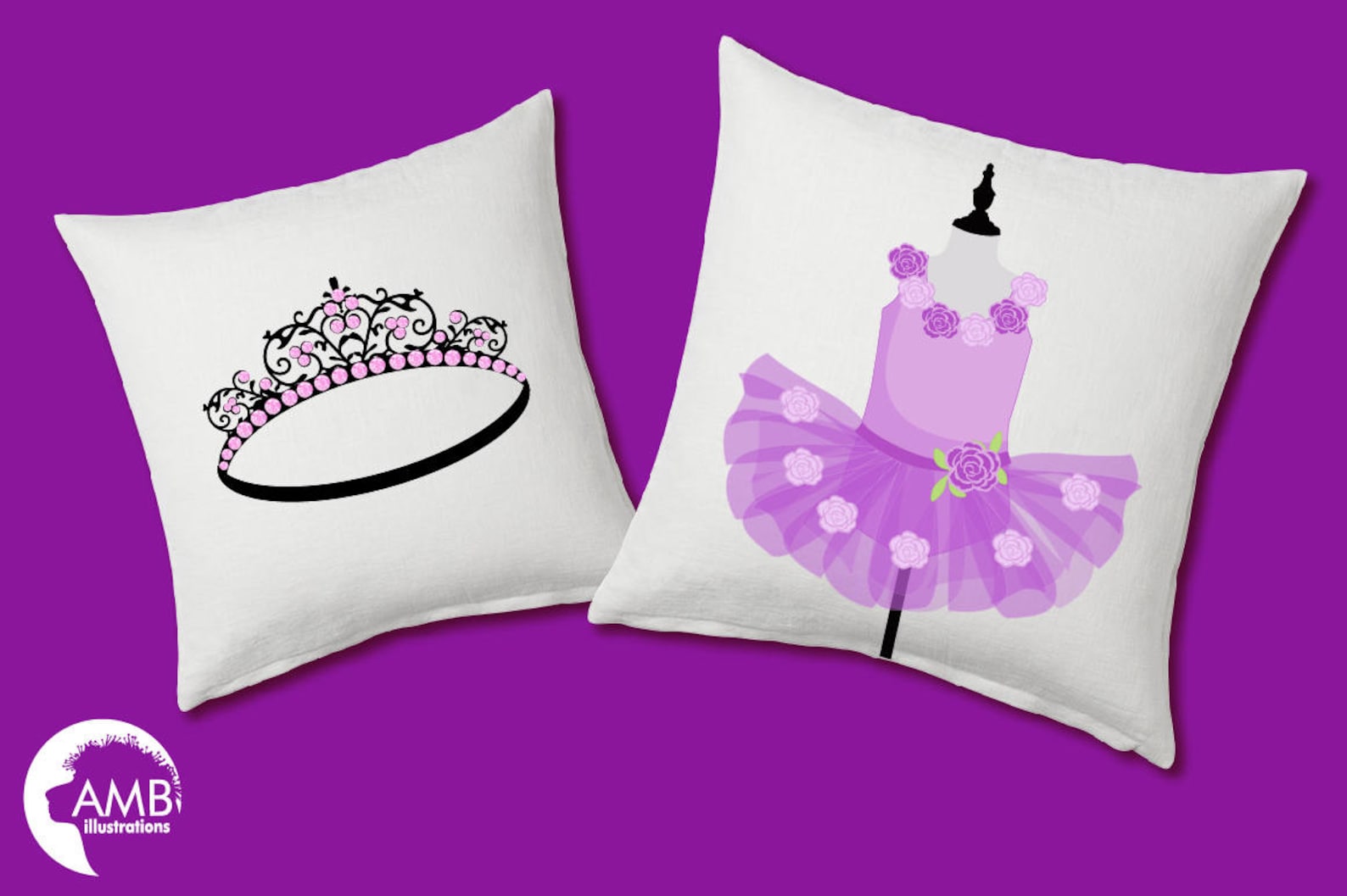 ballet clipart, ballerina clipart, ballerina tutus, lavender ballet costumes, for invites and scrapbooking, commercial use, amb-