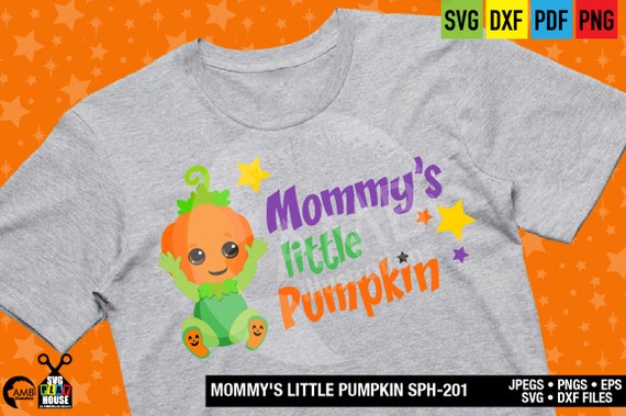 mommy's little pumpkin svg, Halloween SVG, Svg Files, Cricut Cut Files, Instant Download, commercial use SPH-201 Il_570xn