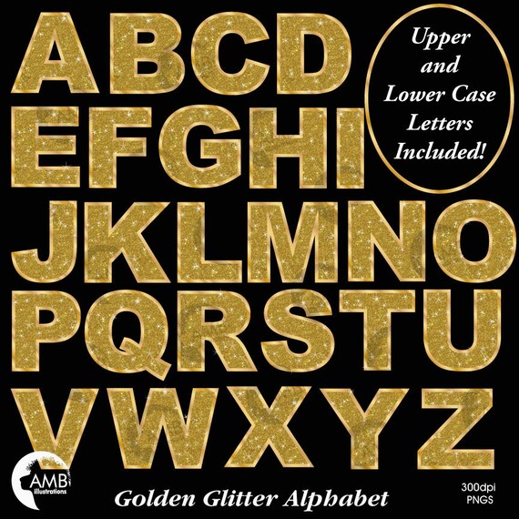 gold letter clipart gold
