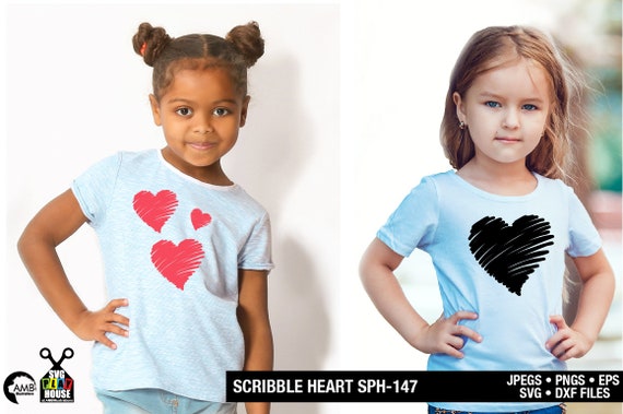 Scribble my heart svg, Distressed Grunge, Svg files for cricut, heart svg, Iron on transfer, Dxf, png, cricut, silhouette SPH-147 Il_570xn