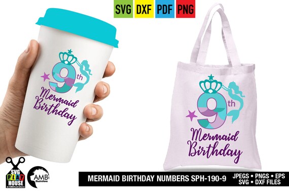 Free Free 255 Happy Birthday Mermaid Svg SVG PNG EPS DXF File